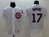 Chicago Cubs #17 Kris Bryant White 2016 Flexbase Authentic Collection Stitched Jersey,baseball caps,new era cap wholesale,wholesale hats